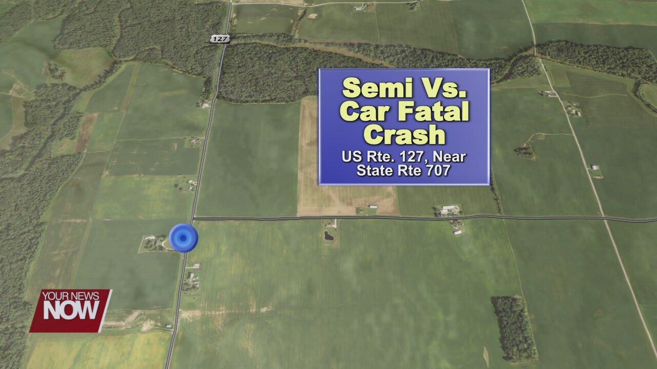 A Rockford man dies after his vehicle hit a semi Monday morning